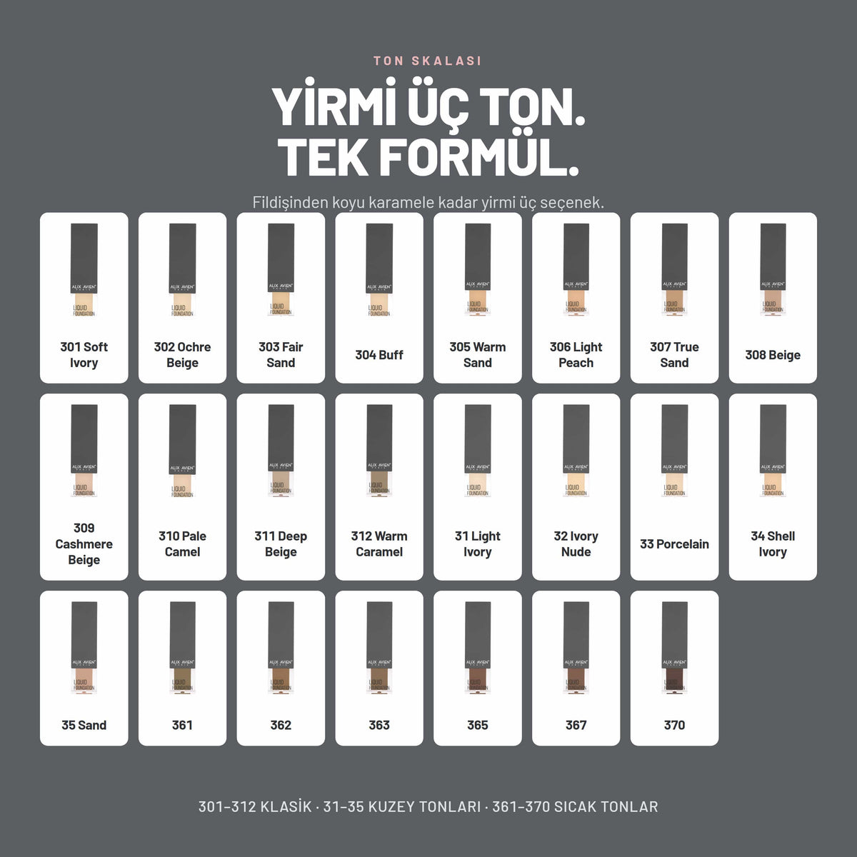 Liquid Foundation - Nemlendirici Doğal Işıltılı Likit Fondöten | Alix Avien