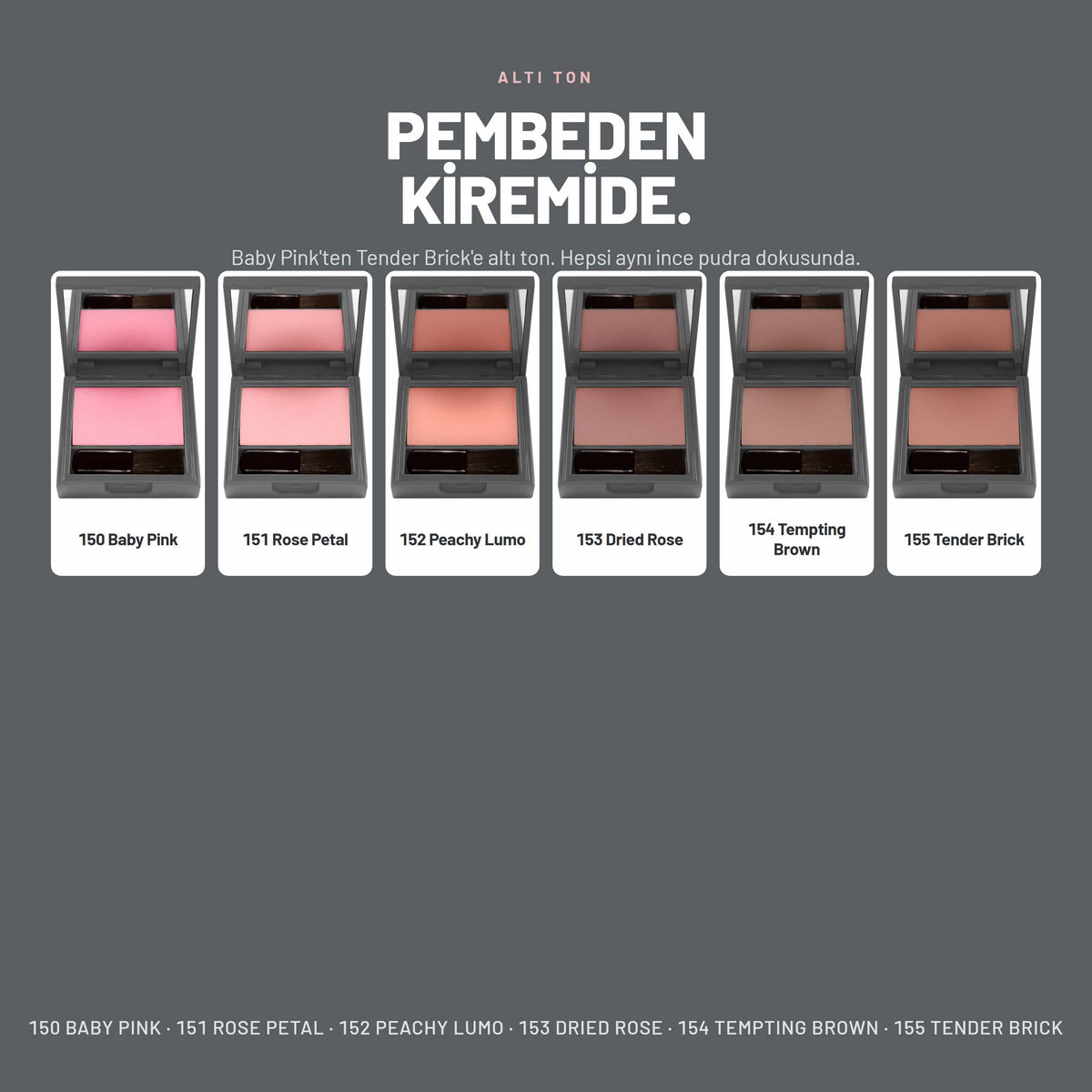 Lumi Color Powder Blush - Yoğun Pigmentli Toz Allık | Alix Avien