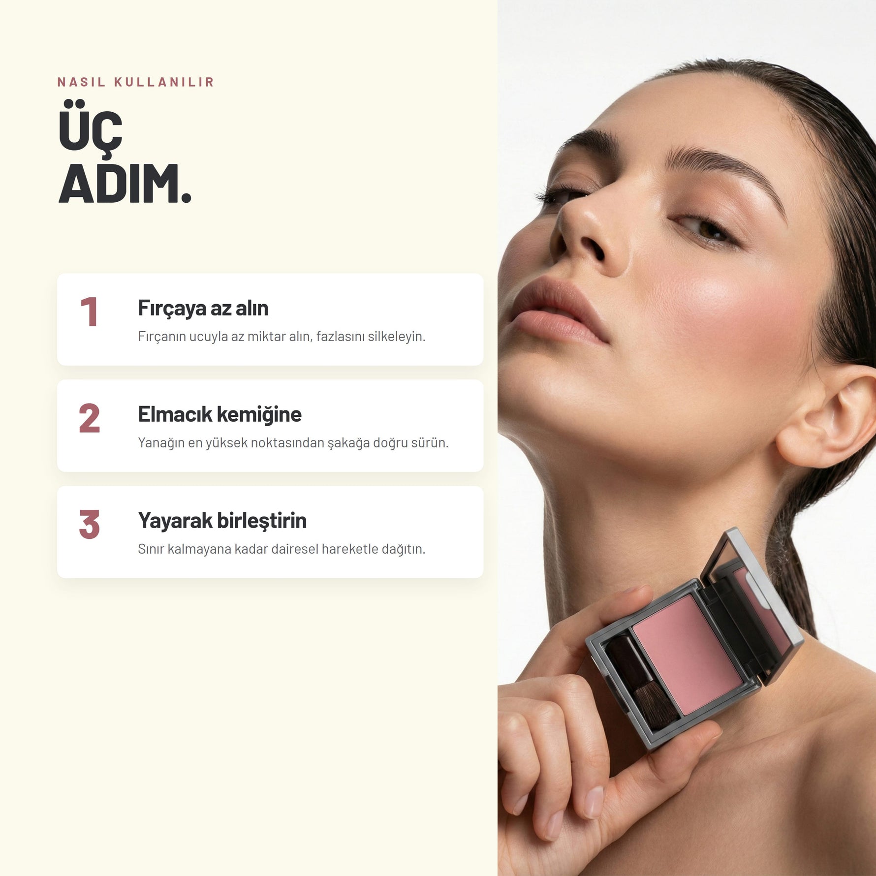 Lumi Color Powder Blush - Yoğun Pigmentli Toz Allık | Alix Avien