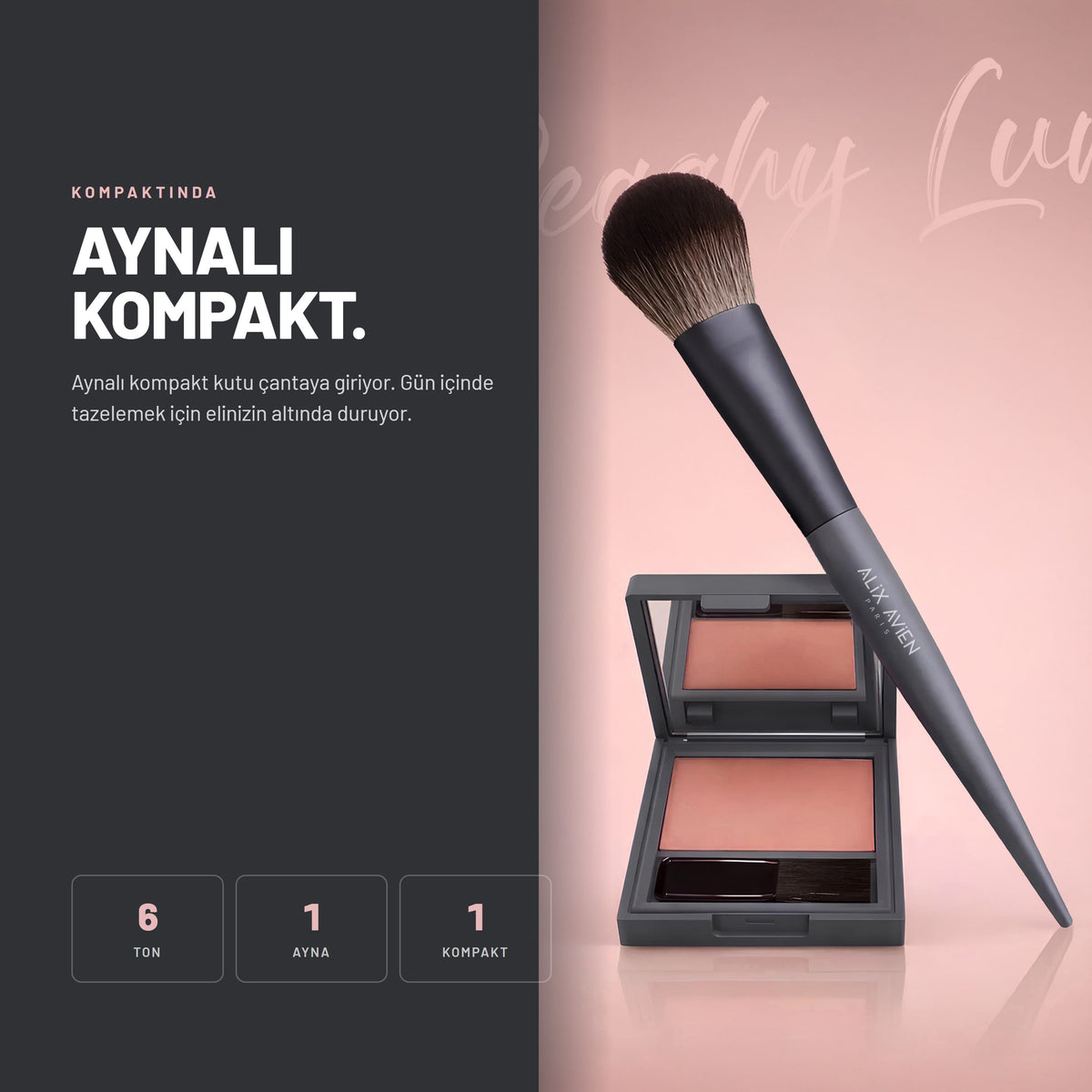 Lumi Color Powder Blush - Yoğun Pigmentli Toz Allık | Alix Avien