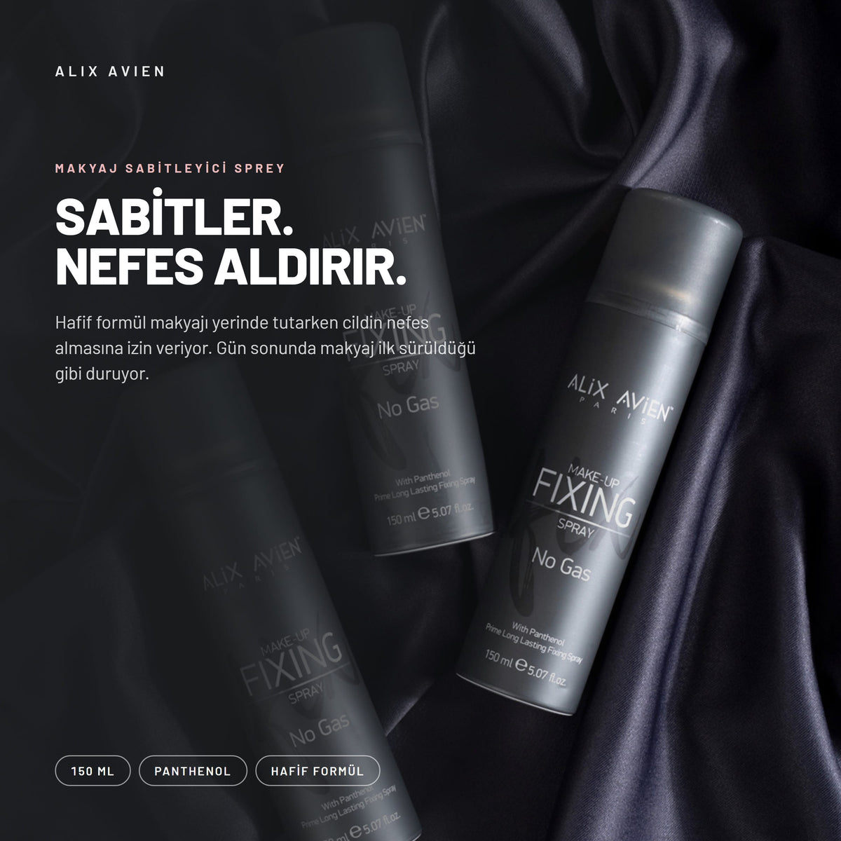 Makeup Fixing Spray No Gas makyaj sabitleyici sprey ürün görseli 2