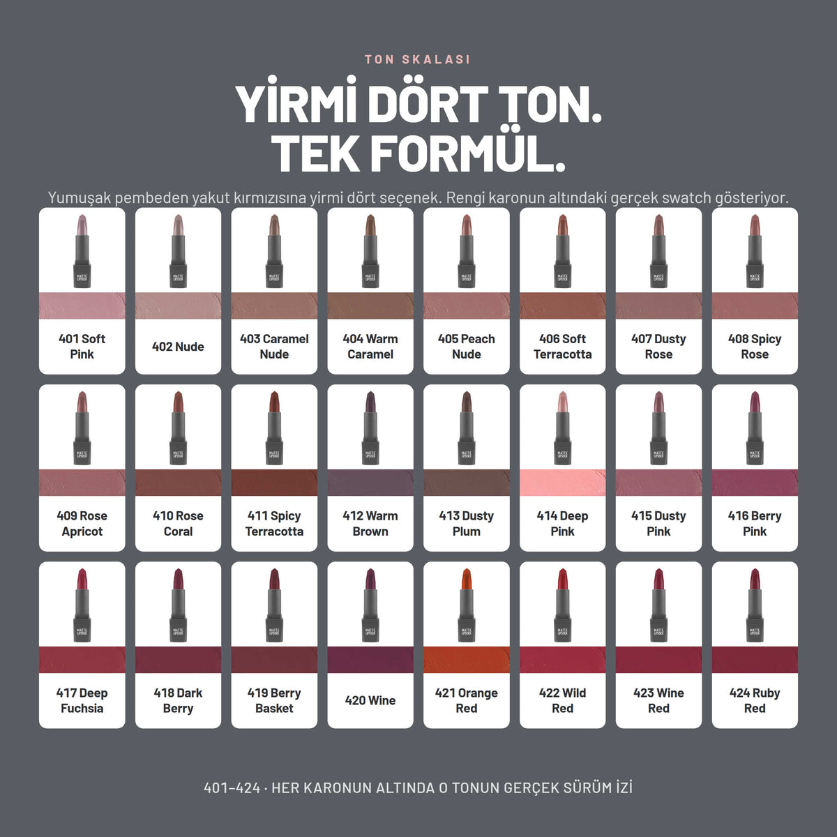 Matte Lipstick - Nemlendirici Mat Ruj | Alix Avien