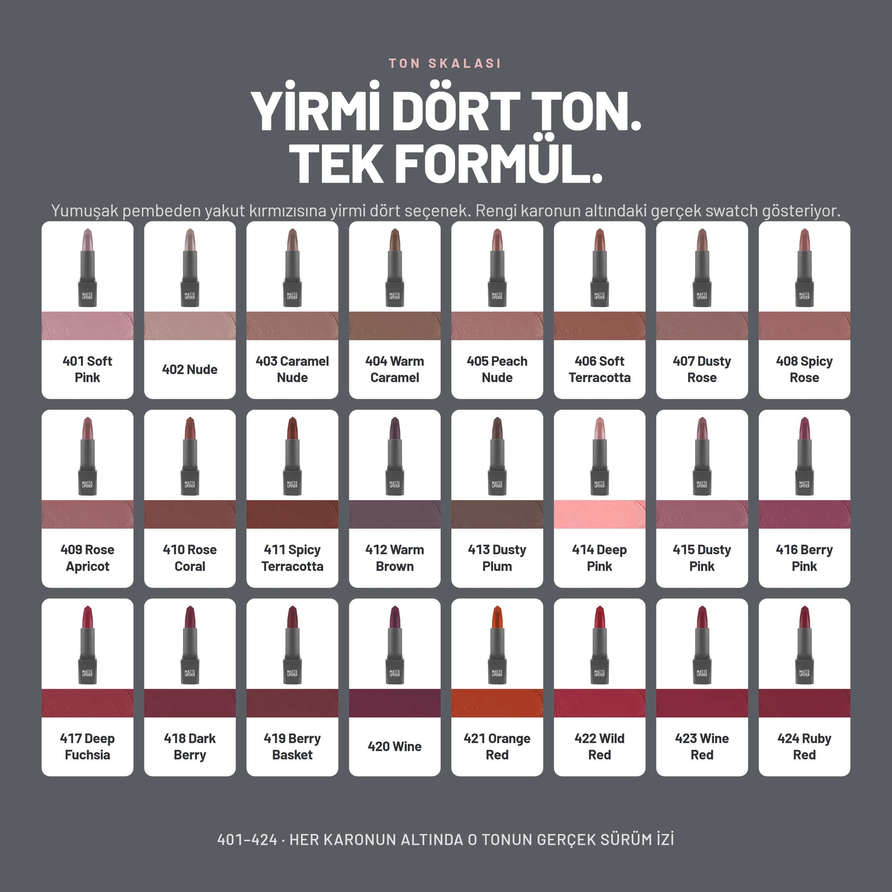 Matte Lipstick - Nemlendirici Mat Ruj | Alix Avien