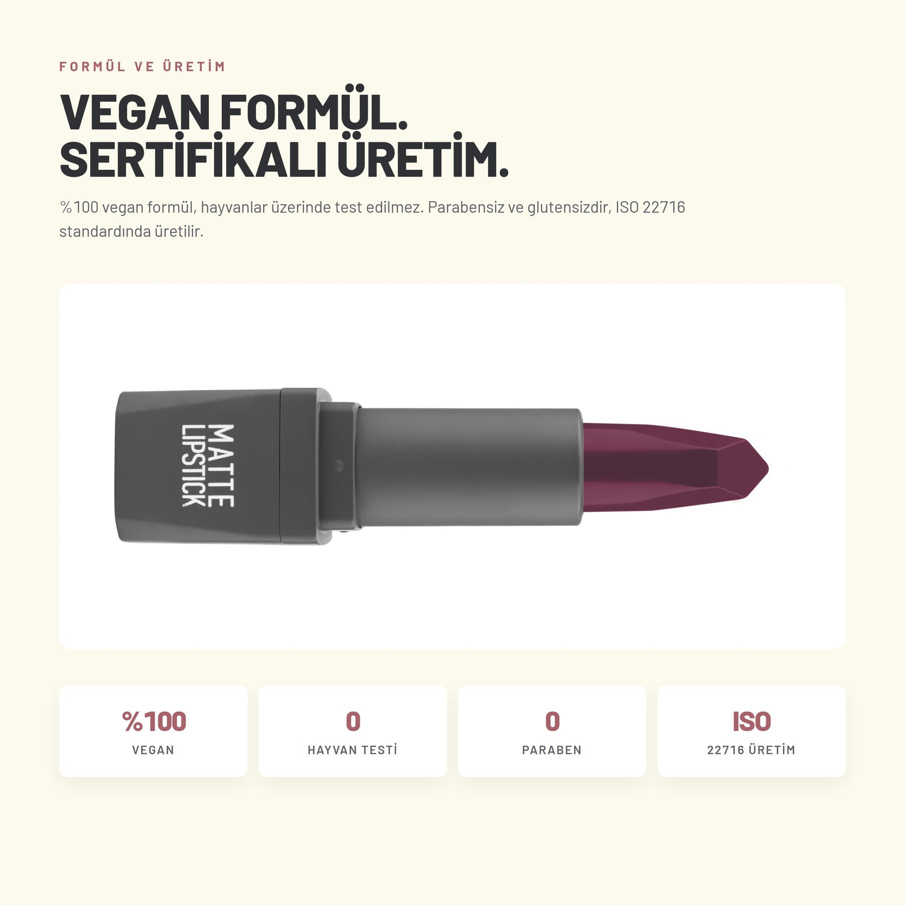 Matte Lipstick - Nemlendirici Mat Ruj | Alix Avien