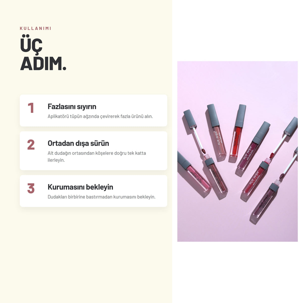 Matte Liquid Lipstick - Mat Likit Ruj | Alix Avien