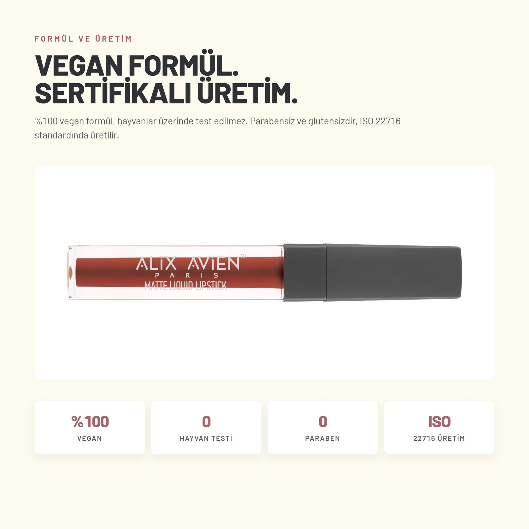 Matte Liquid Lipstick - Mat Likit Ruj | Alix Avien