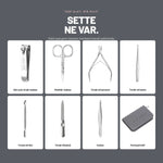 Mini Travel Manicure Set - Küçük Seyahat Boy Çantalı 7'li Manikür Seti | Alix Avien 