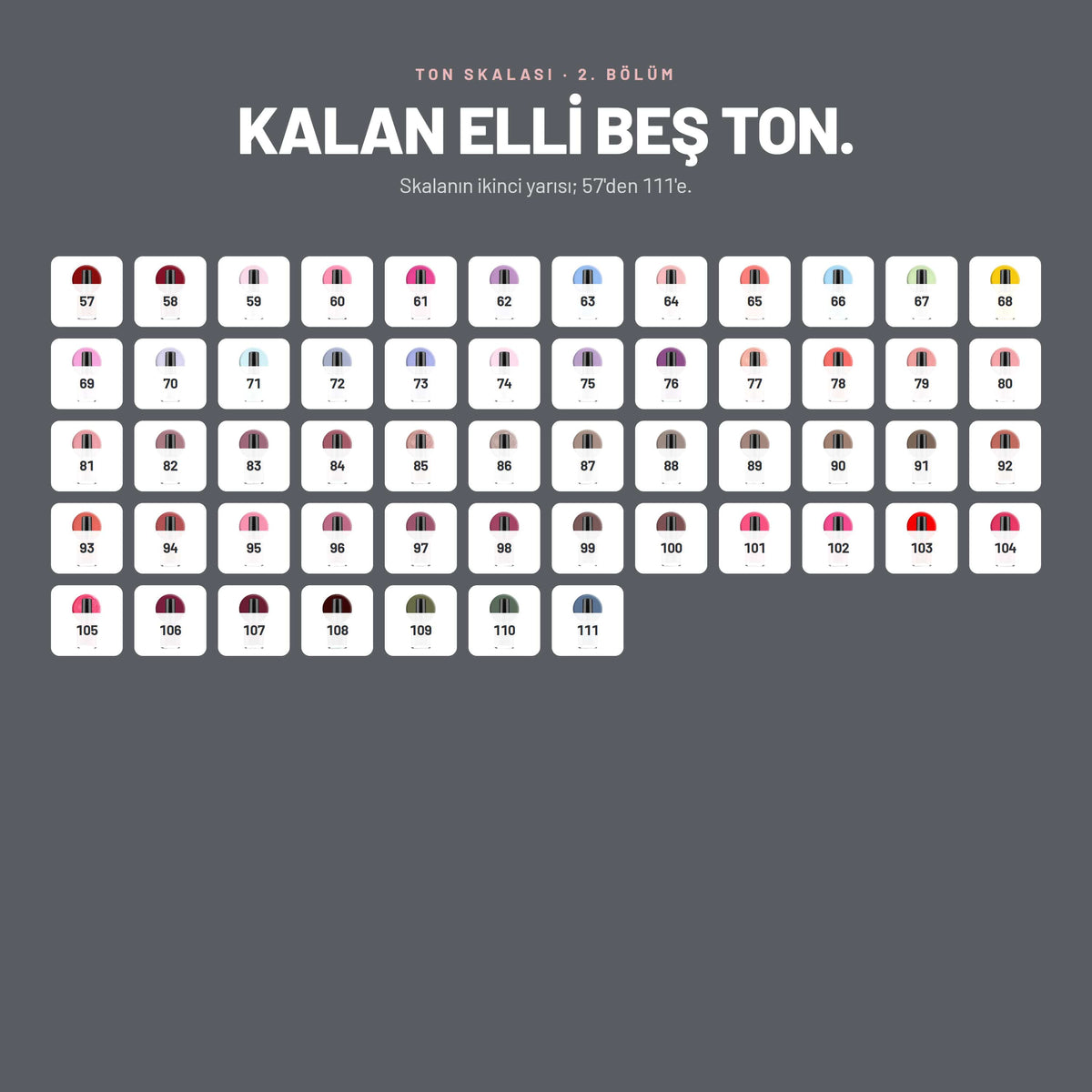 Uzun Süre Kalıcı Parlak Oje | Nail Lacquer - 111 Renk