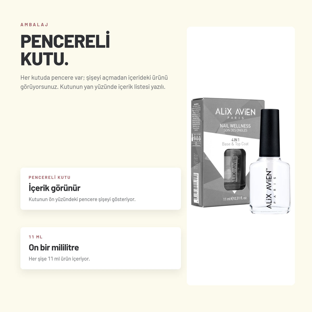 Nail Wellness tırnak bakım ojesi formül ve doku özellikleri