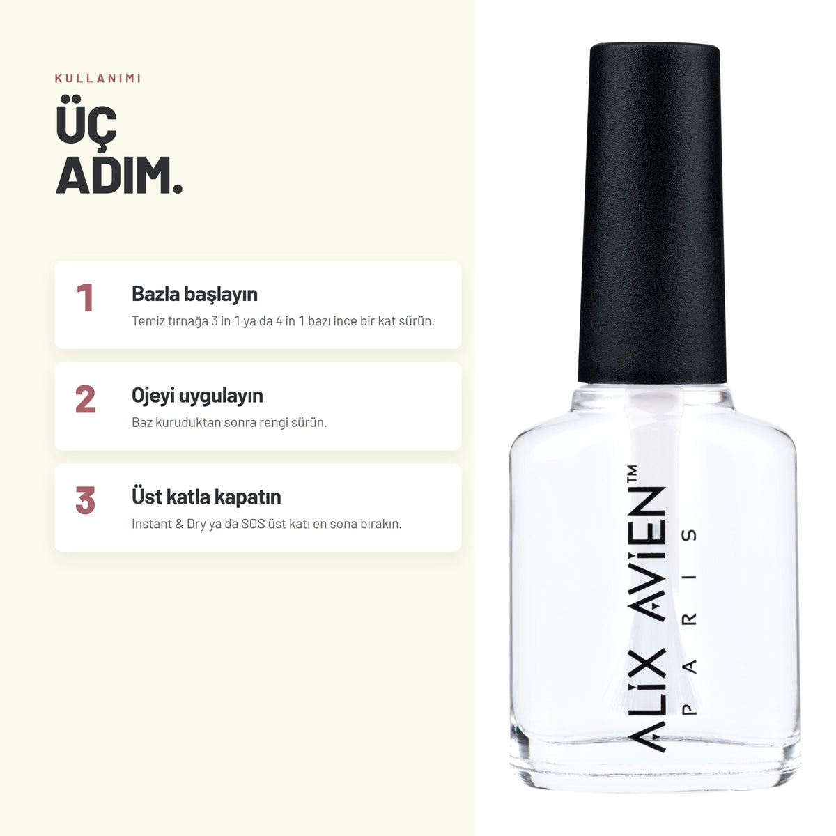 Nail Wellness tırnak bakım ojesi nasıl uygulanır, adım adım