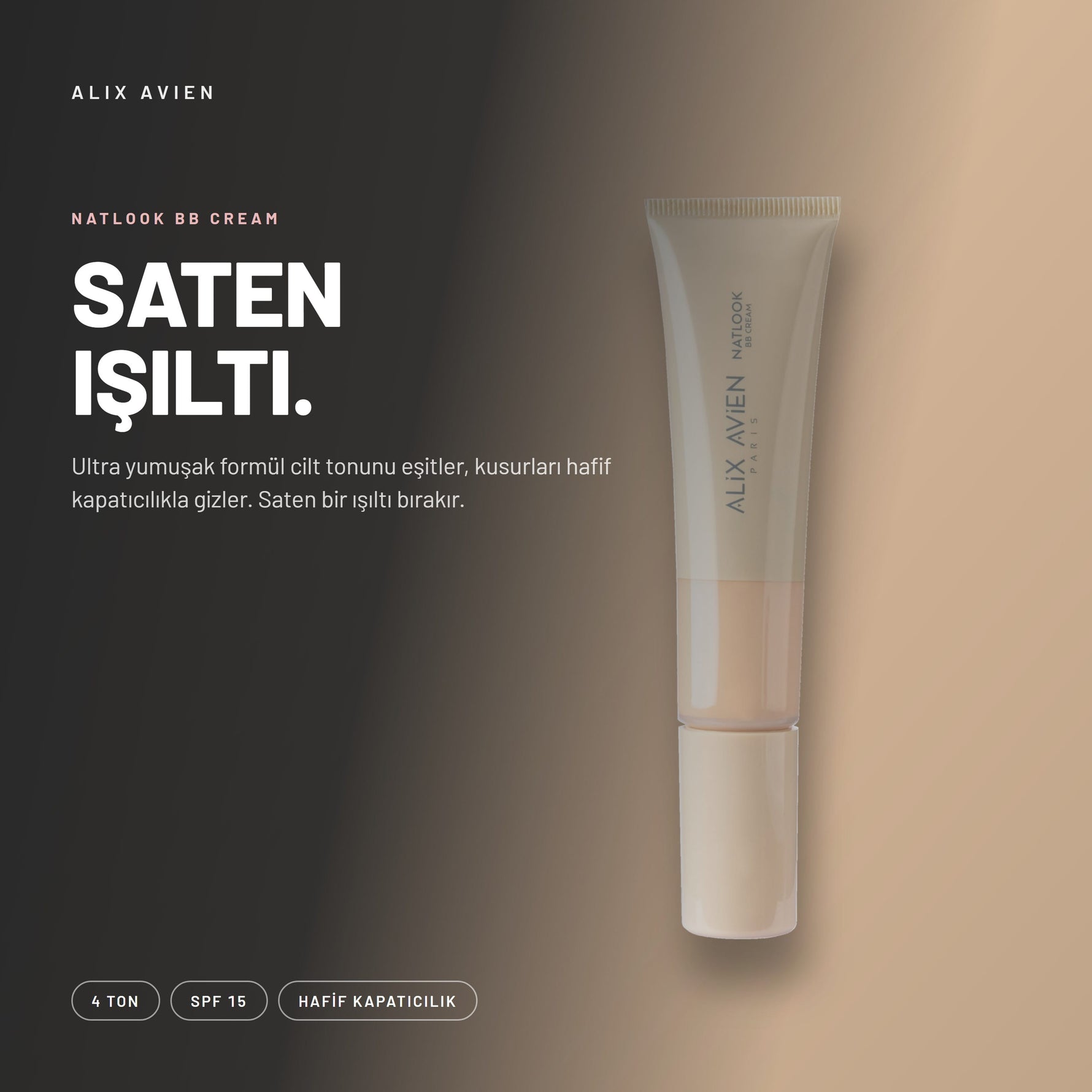 Yoğun Nemlendiricili SPF15 BB Krem | Natlook BB Cream