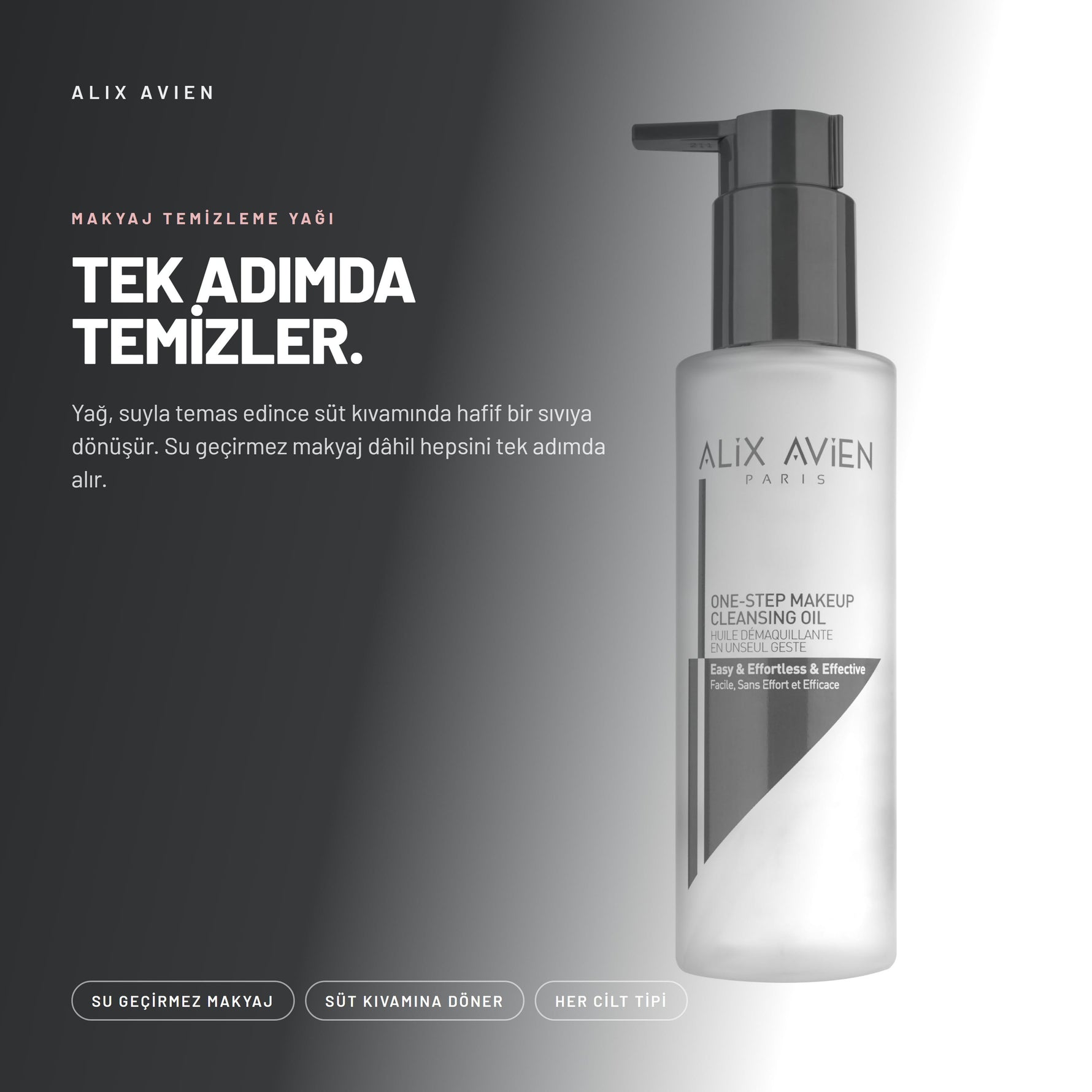 Makyaj Temizleme Yağı - Tek Adımda Arındırır | Alix Avien