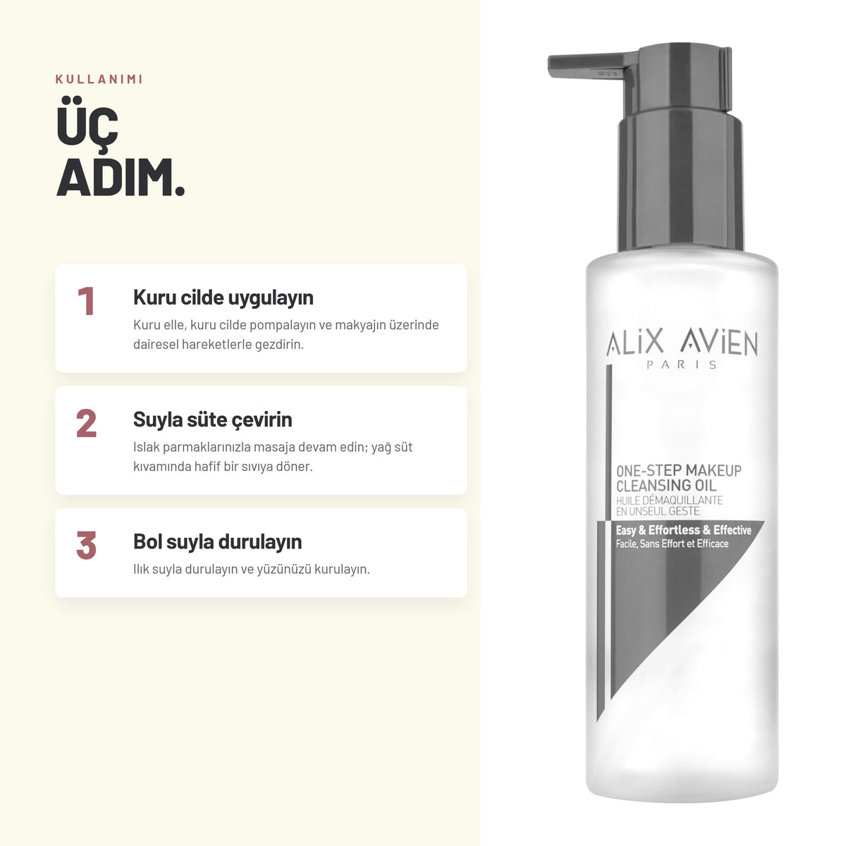 Makyaj Temizleme Yağı - Tek Adımda Arındırır | Alix Avien