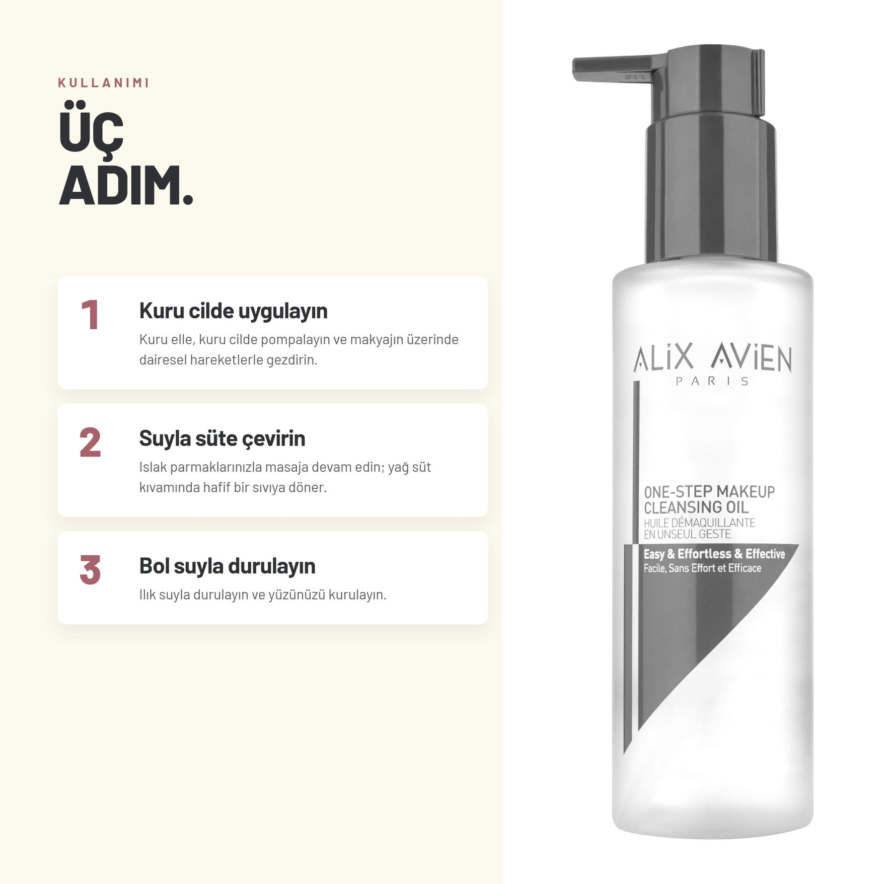 Makyaj Temizleme Yağı - Tek Adımda Arındırır | Alix Avien