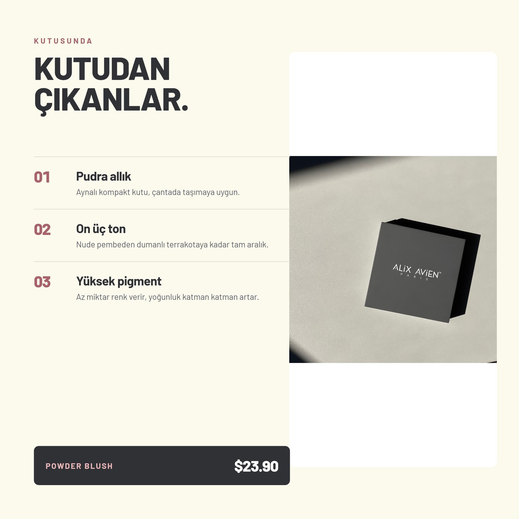 Powder Blush - İpeksi Pudra Allık | Alix Avien