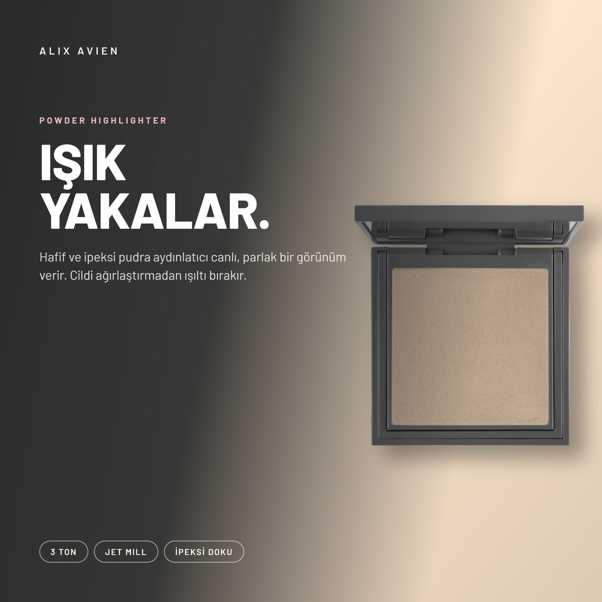Powder Highlighter - Canlı ve Parlak Toz Aydınlatıcı | Alix Avien