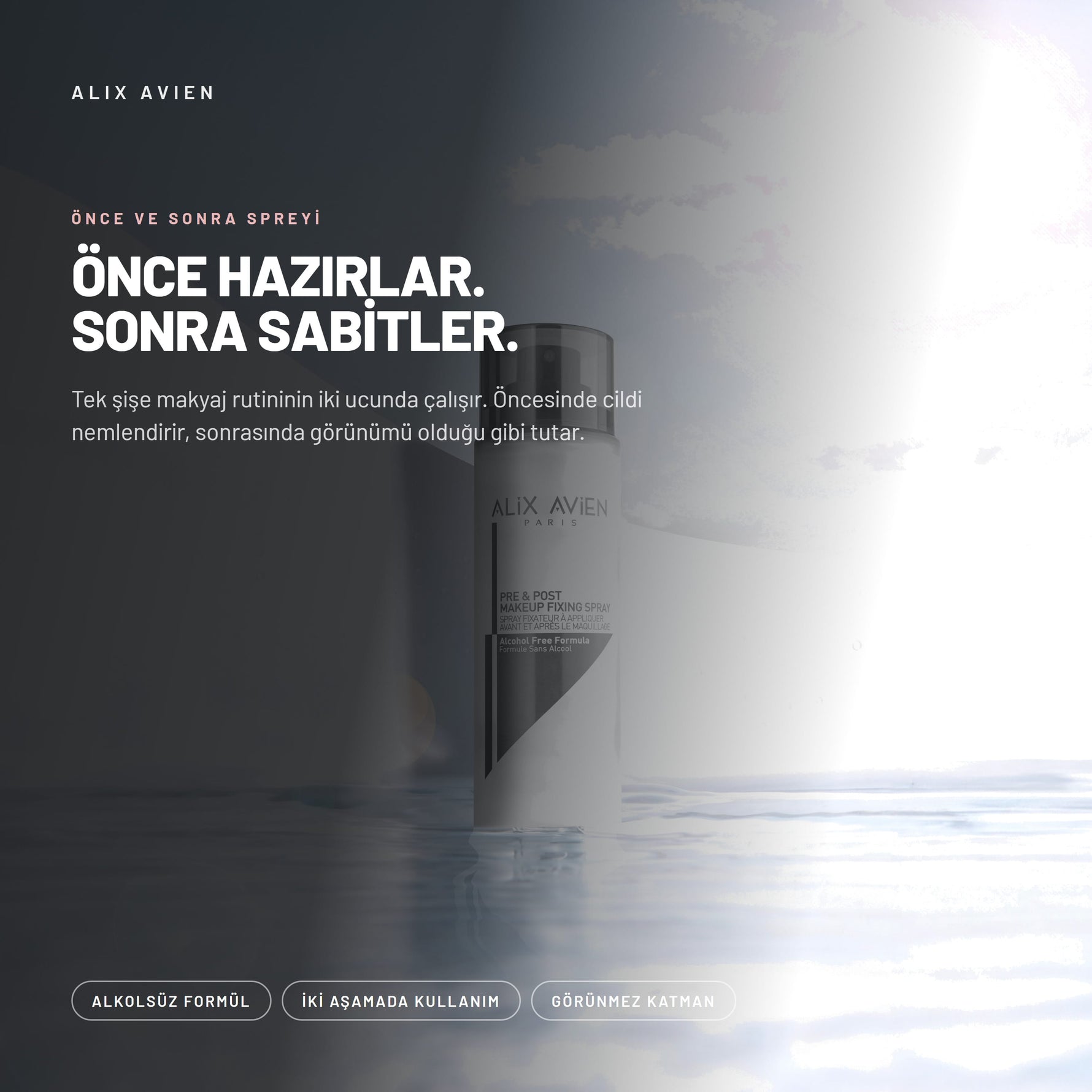 Makyaj Öncesi ve Sonrası Makyaj Sabitleyici Sprey