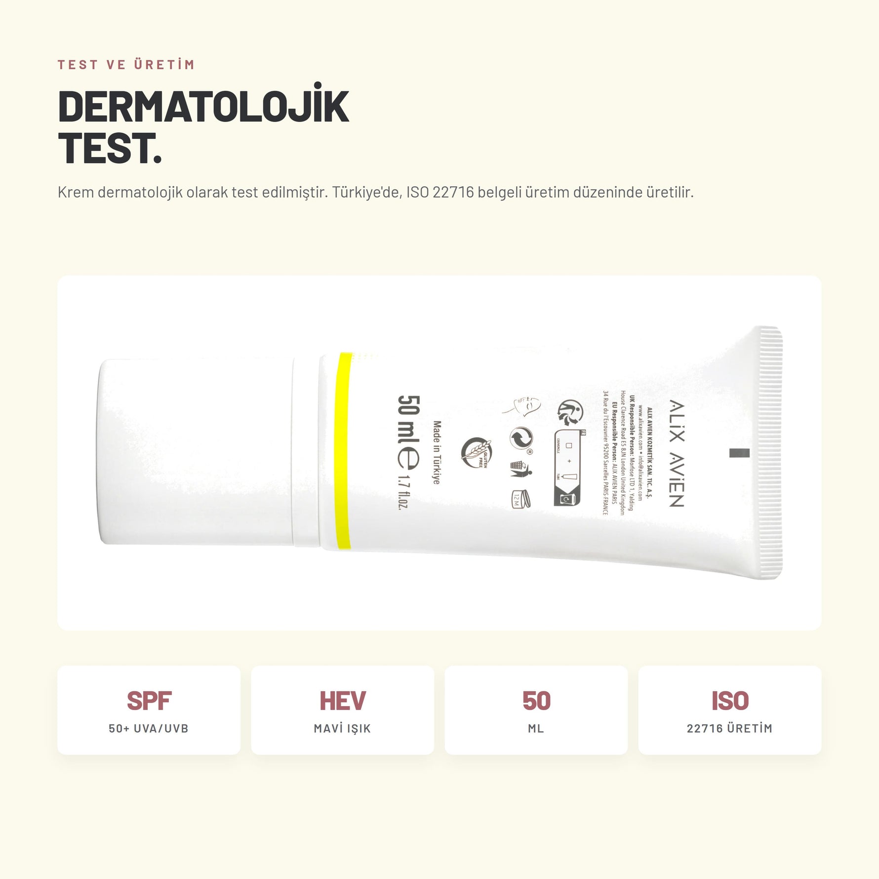 Revitalizing Sun Cream Anti Dark Spots - Leke Karşıtı SPF50+ Güneş Kremi | Alix Avien 
