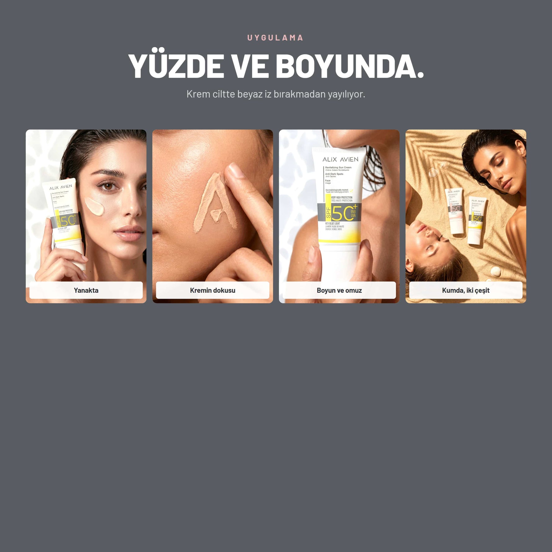 Revitalizing Sun Cream Anti Dark Spots - Leke Karşıtı SPF50+ Güneş Kremi | Alix Avien 