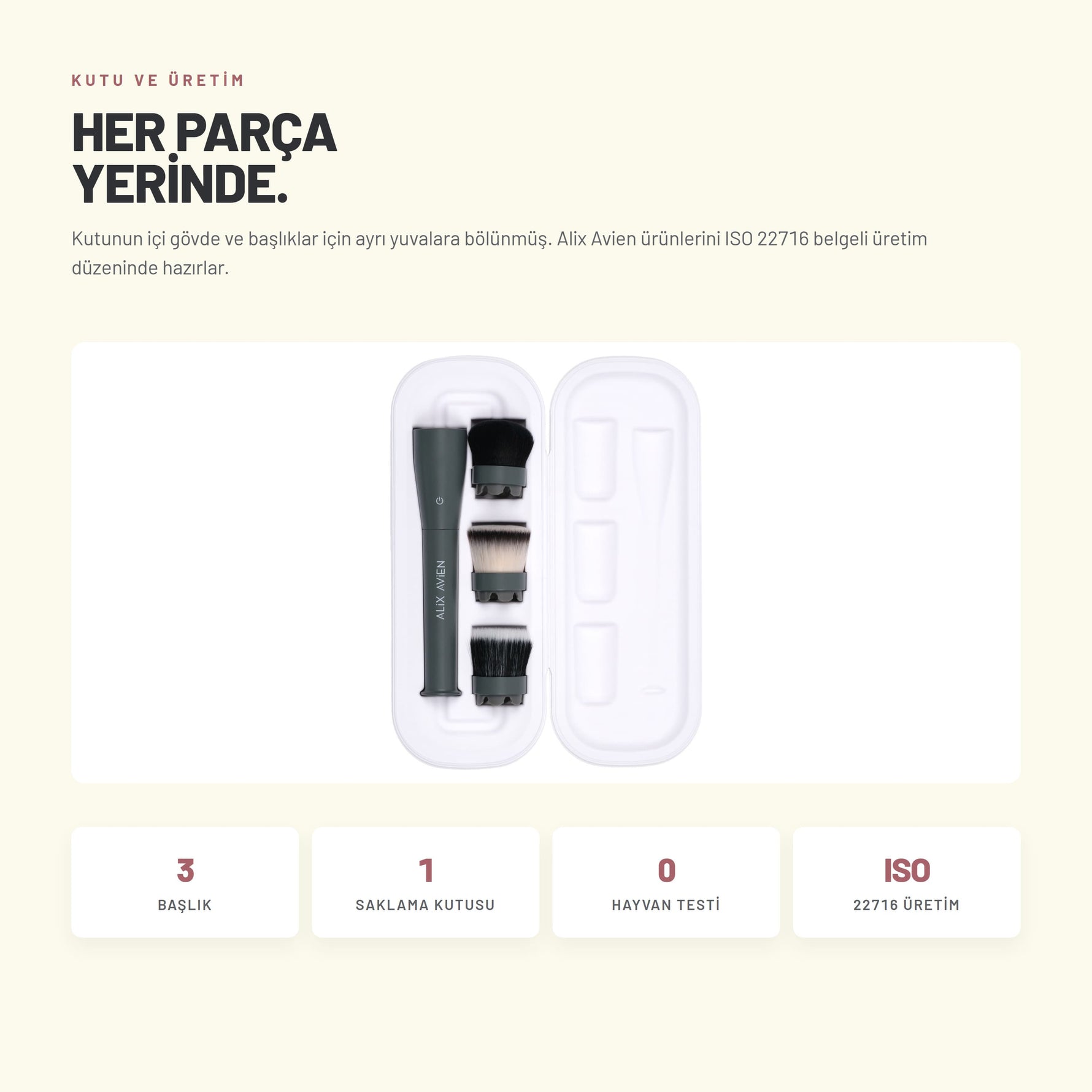 Magnetic Makeup Brush - Çok Amaçlı Döner Başlıklı Pilli Makyaj Fırçası | Alix Avien 