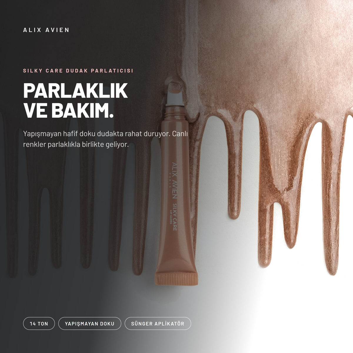 Dolgun Gürünüm ve Nemlendirici Etkili Dudak Parlatıcısı | Silky Care Lipgloss