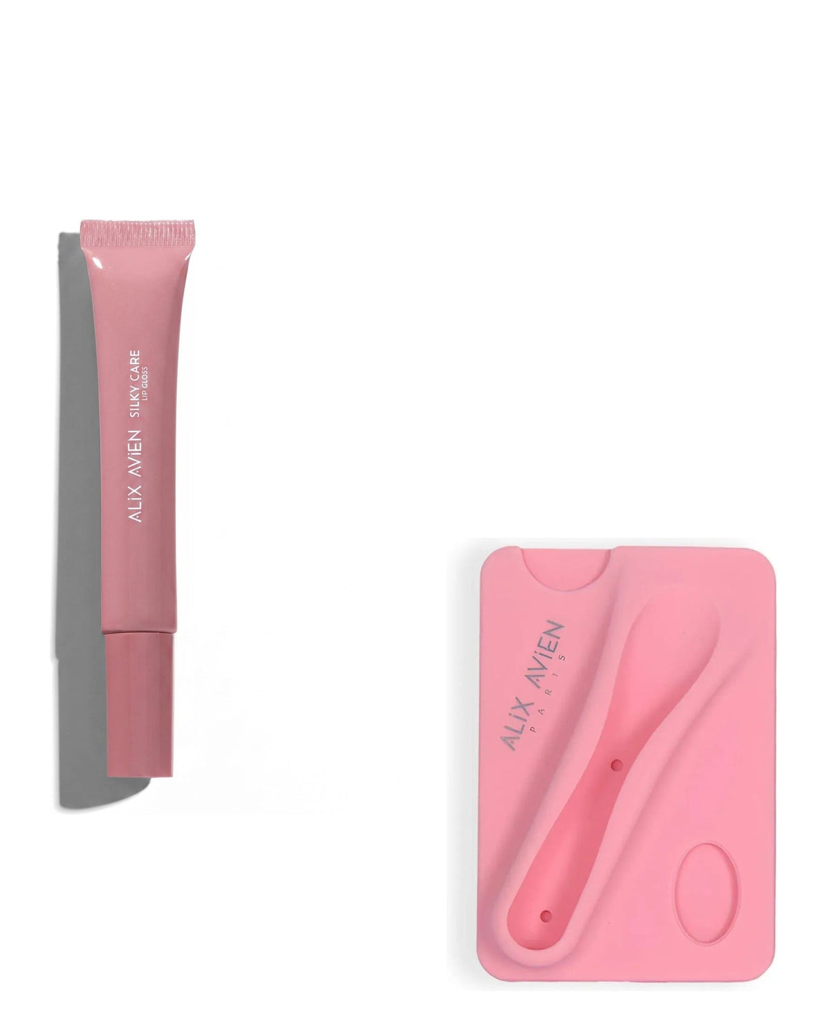 Dudak Parlatıcısı ve Ruj Bölmeli Telefon Kılıfı Seti - Silky Care Lipgloss + Silicon Case