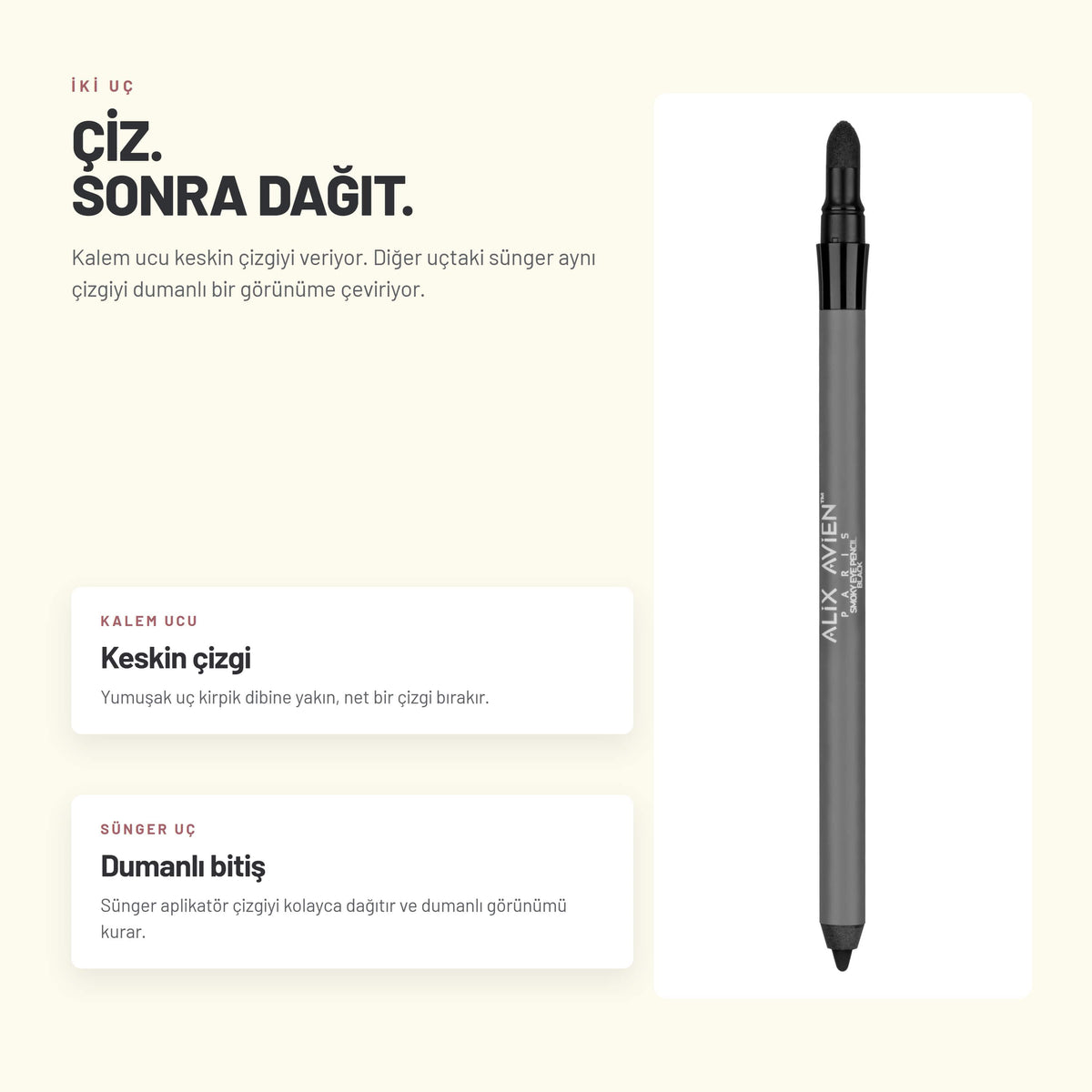Smoky Eye Pencil - Buğulu Göz Kalemi | Alix Avien