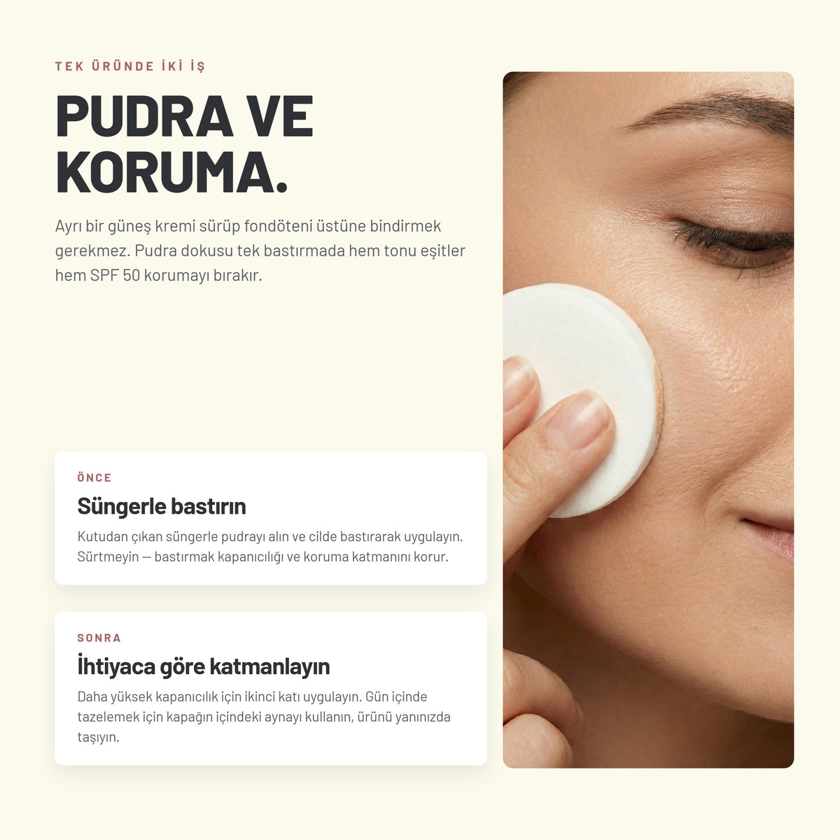 Compact Foundation - SPF 50 Korumalı Kompakt Fondöten | Alix Avien