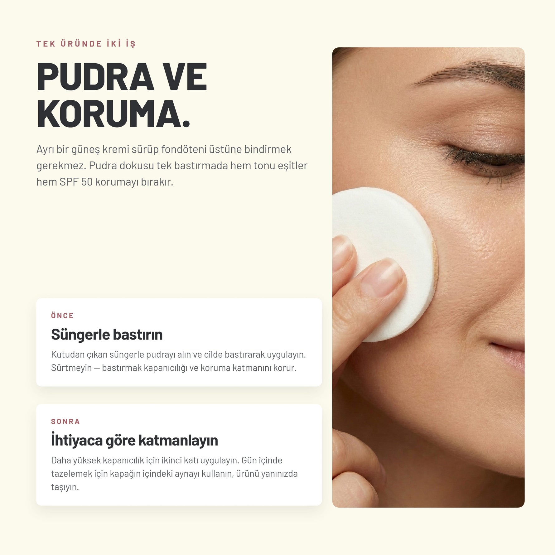 Compact Foundation - SPF 50 Korumalı Kompakt Fondöten | Alix Avien