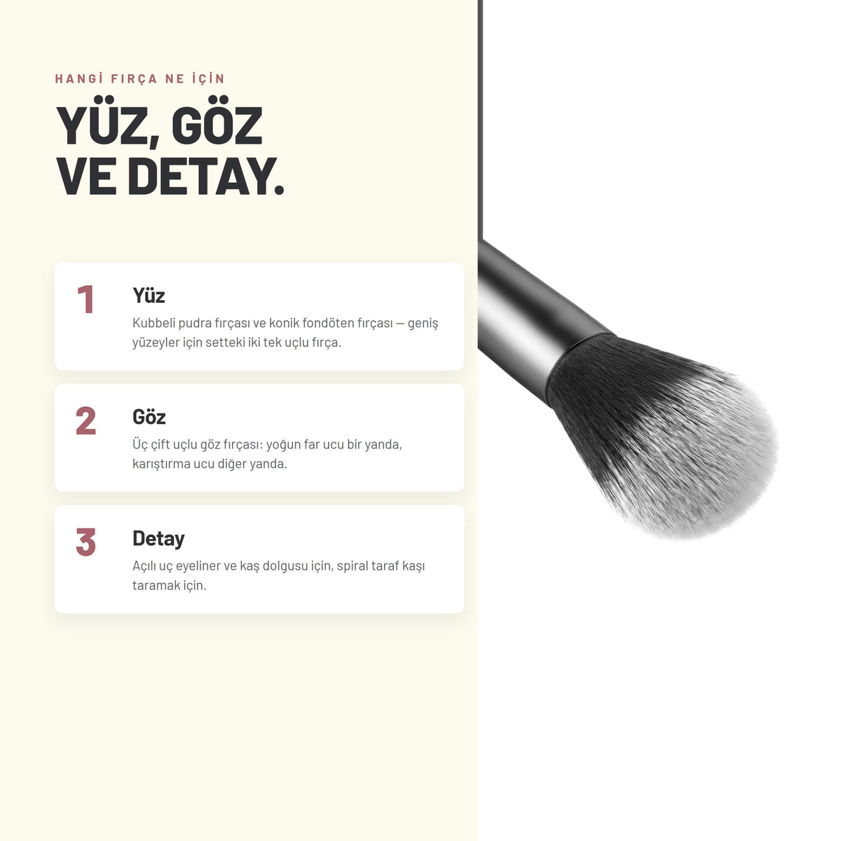 Alix Avien Mini Travel Makeup Brush Set nasıl uygulanır - 3 adımda anlatım
