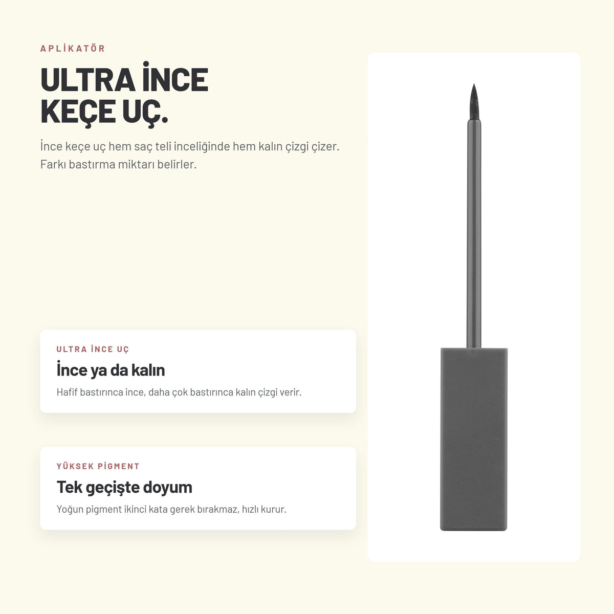 Ultra Black Dipliner - Yoğun Pigmetli Keçe Uçlu Dipliner | Alix Avien