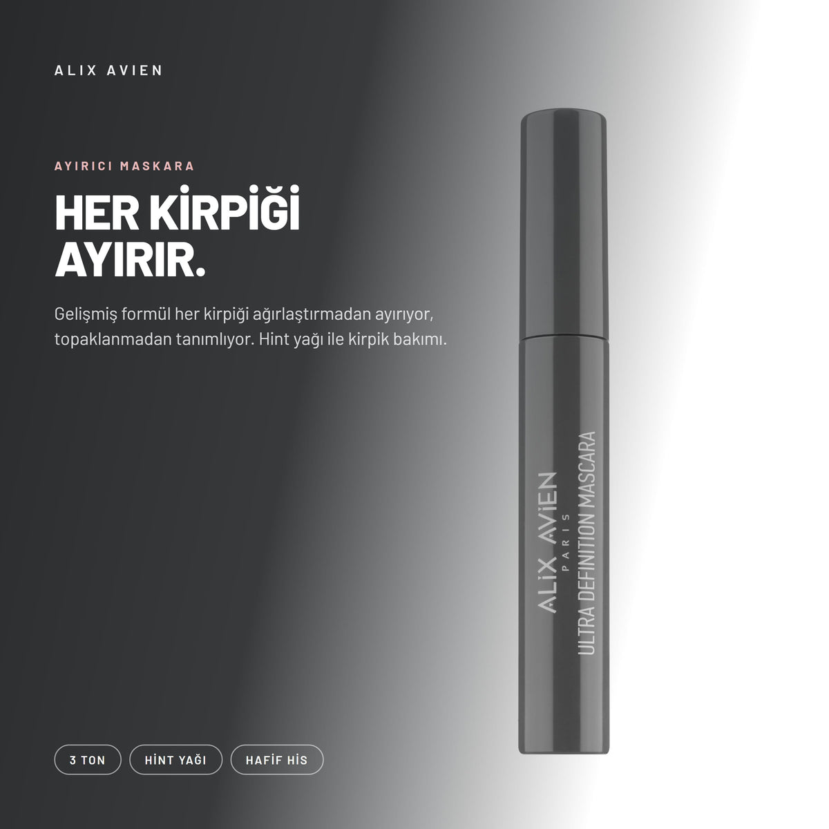 Dolgun Hacim ve Kıvrım Verici Maskara | Ultra Definition