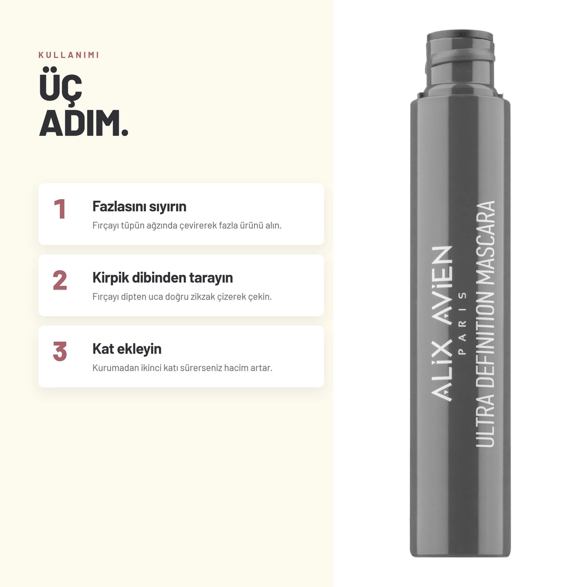 Dolgun Hacim ve Kıvrım Verici Maskara | Ultra Definition