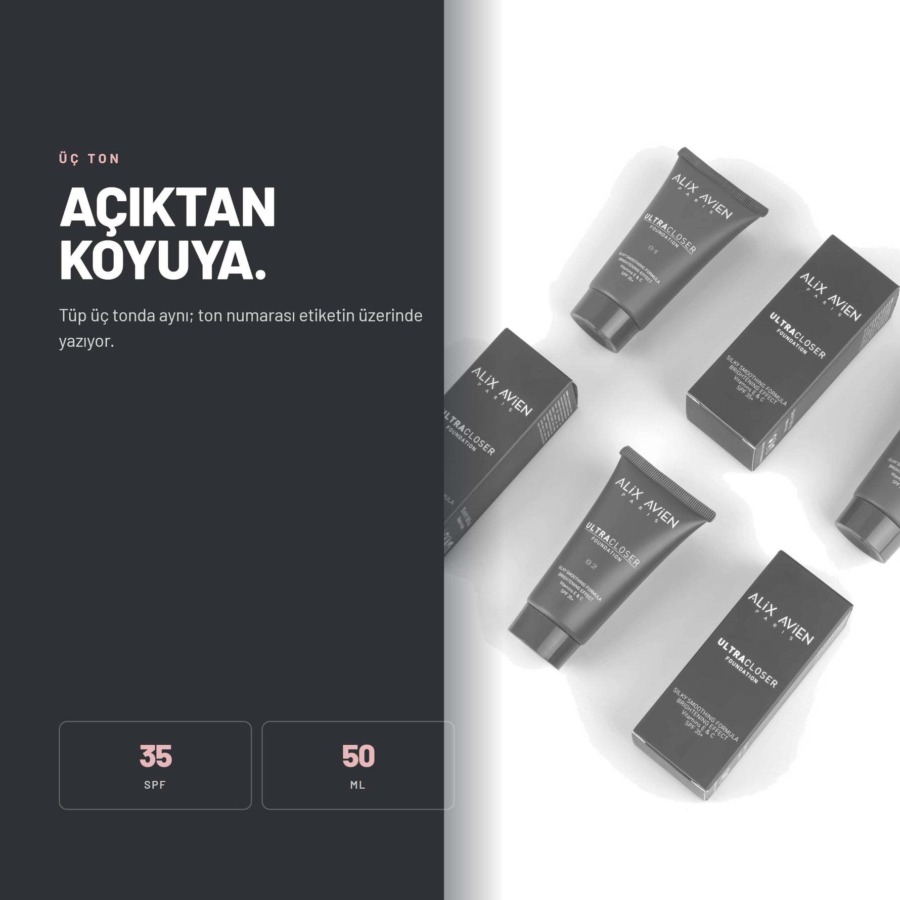 Ultracloser Foundation - Ultra Kapatıcı Fondöten | Alix Avien