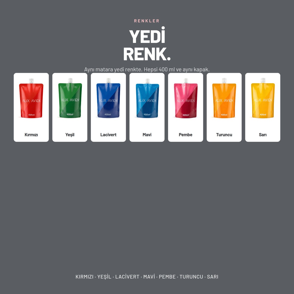Su Matarası 400 ml - Hijyenik Poşet Su | Alix Avien